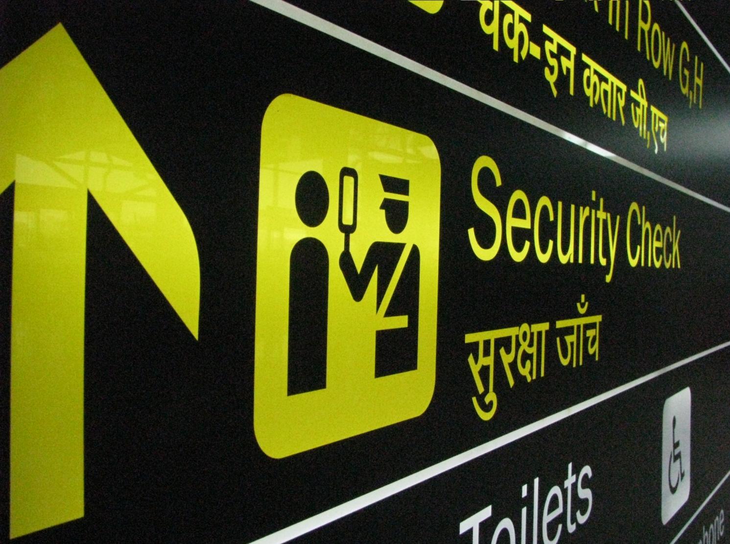 Security Check indian airport