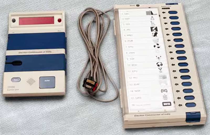electronic voting machine in India
