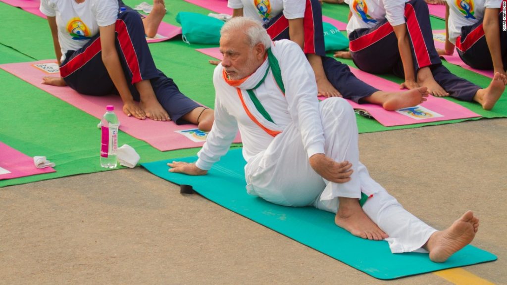 PM Narendra Modi posts 'Vakrasana' video, gearing up for World Yoga day -  The Indian Wire
