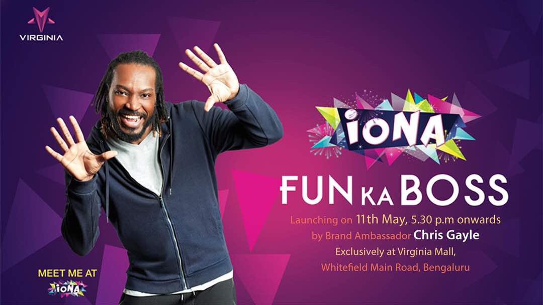 Chris Gayle at IONA Entertainment