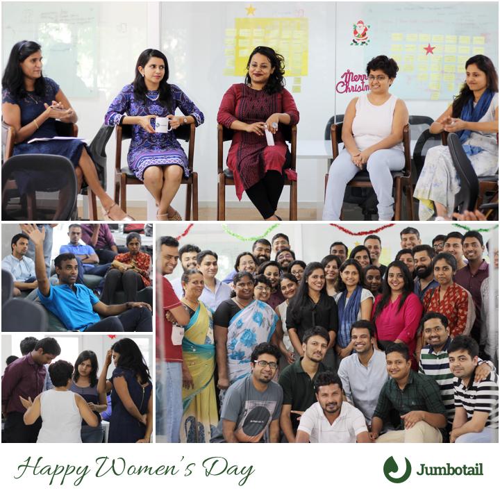 Jumbotail celebrating Women's Day