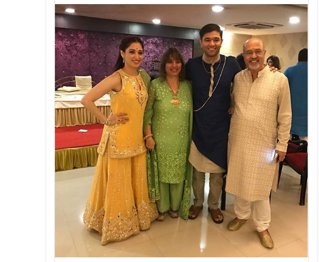 Tamannah Bhatia looks adorable at brother Anand Bhatia’s wedding functions!