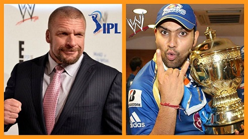 Rohit Sharma and Triple H