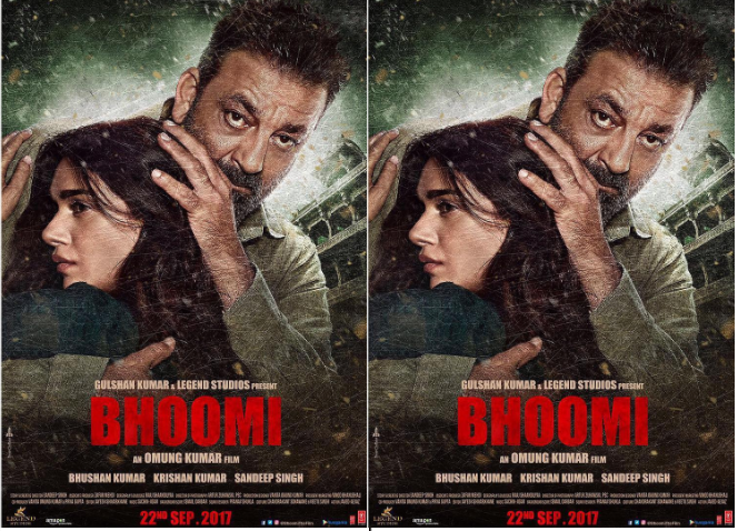 Bhoomi Poster: Sanjay Dutt & Aditi Rao Hydari for the first time as a father-daughter duo!!