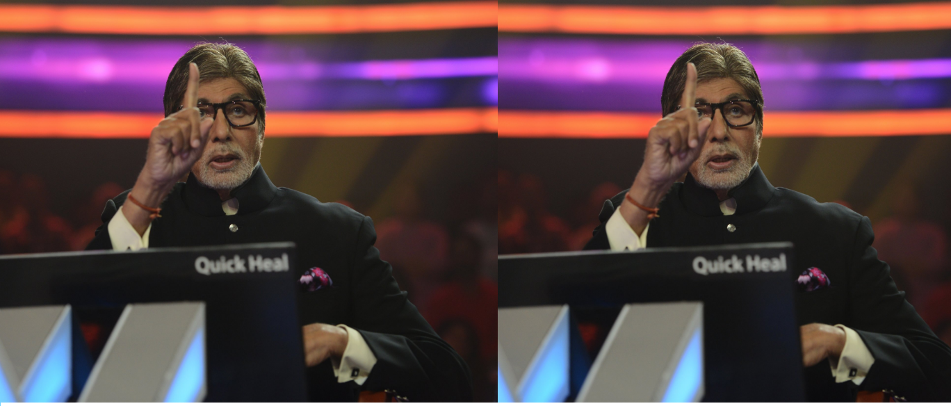 Amitabh Bachchan shares first pictures from 'KBC 9' sets!