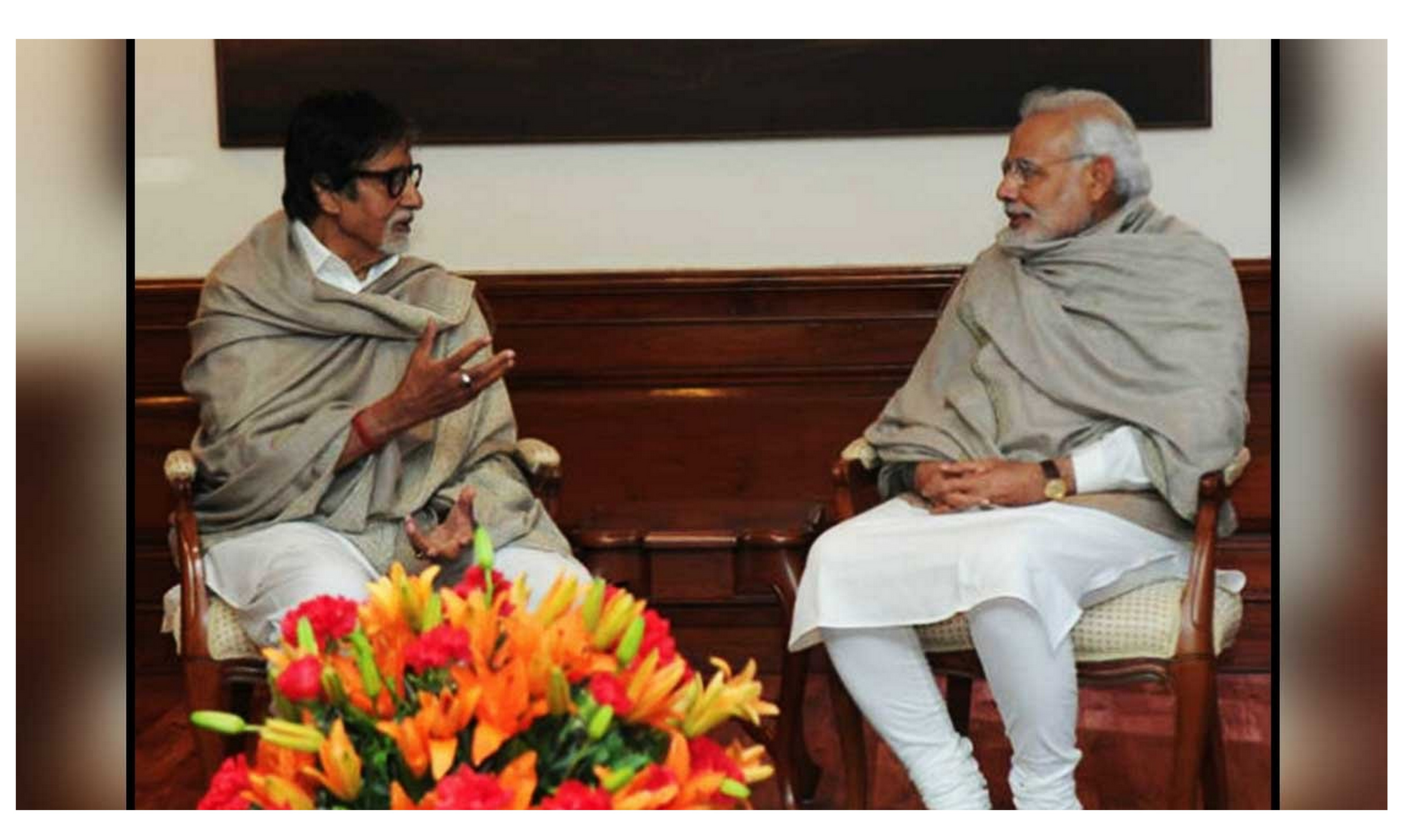 Modi wishes Amitabh on turning 75!