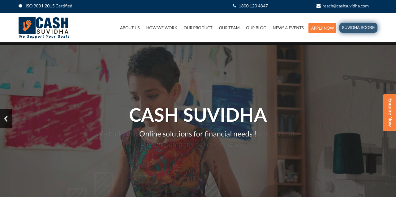 Cash Suvidha