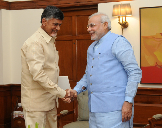 By Narendra Modi (Andhra CM calls on PM) [CC BY-SA 2.0 (https://creativecommons.org/licenses/by-sa/2.0)], via Wikimedia Commons