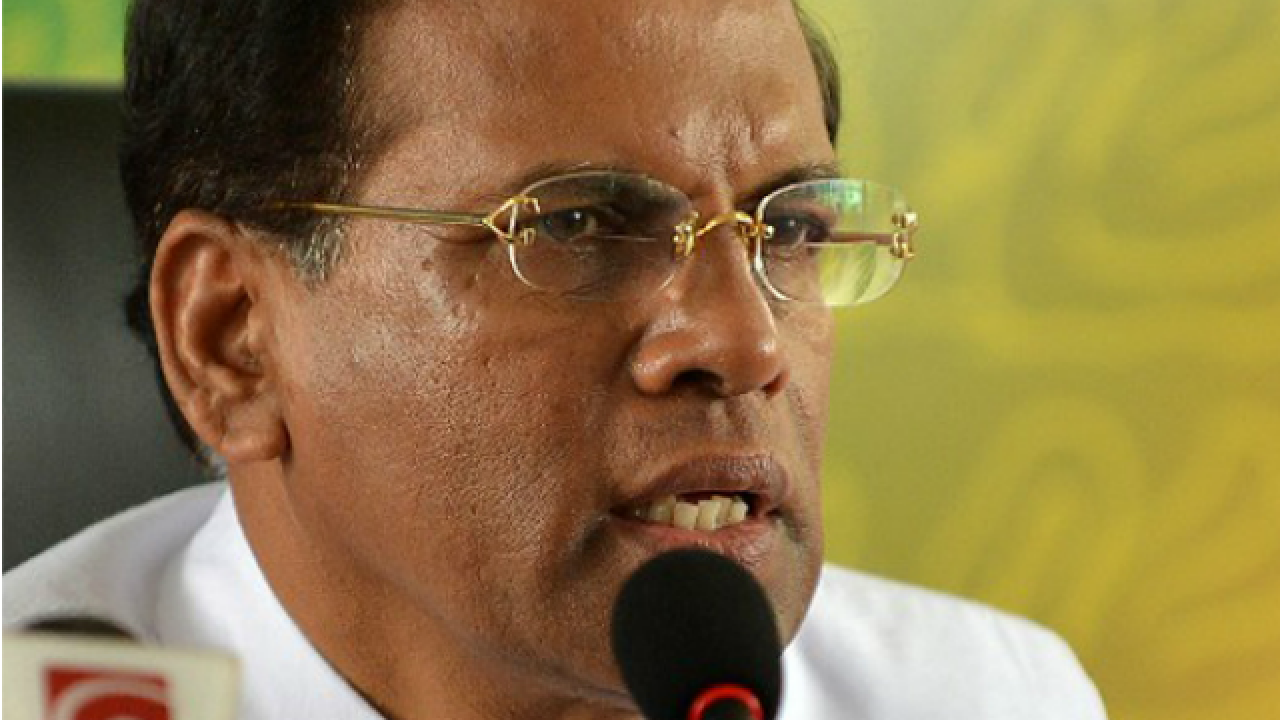 Sri Lanka President Mathripala Sirisena