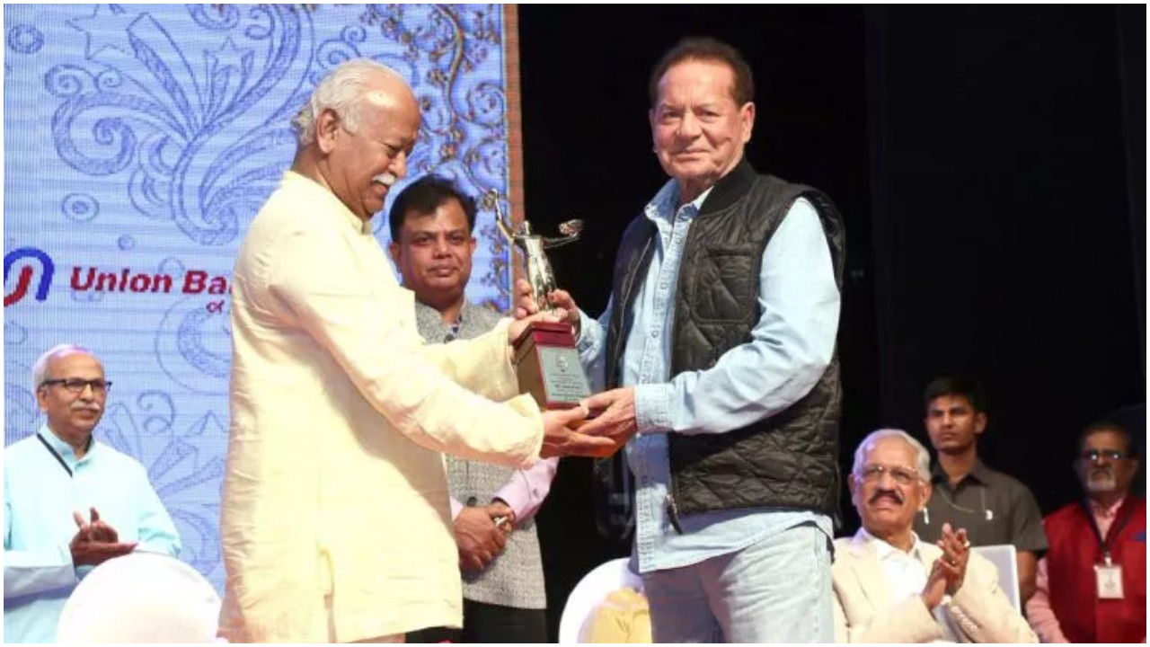 Salim Khan was conferred with the 77th Master Deenanath Mangeshkar Award
