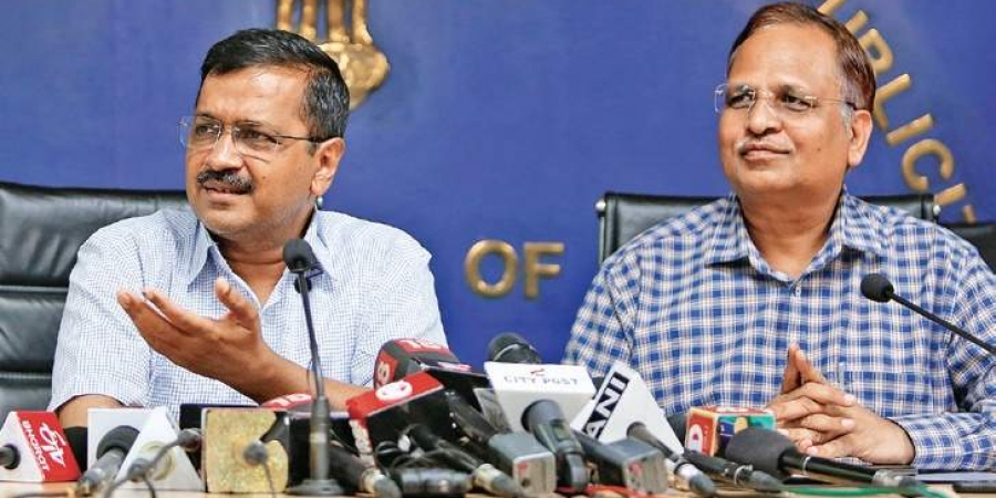 CM, Arvind Kejriwal and Health Minister Satyendra Jain brief the media on the Cabinet's decision