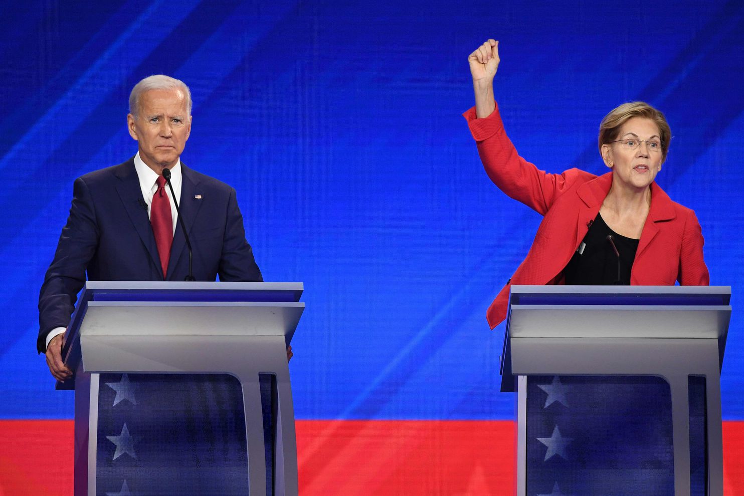 Democratic Nominees Joe Biden and Elizabeth Warren