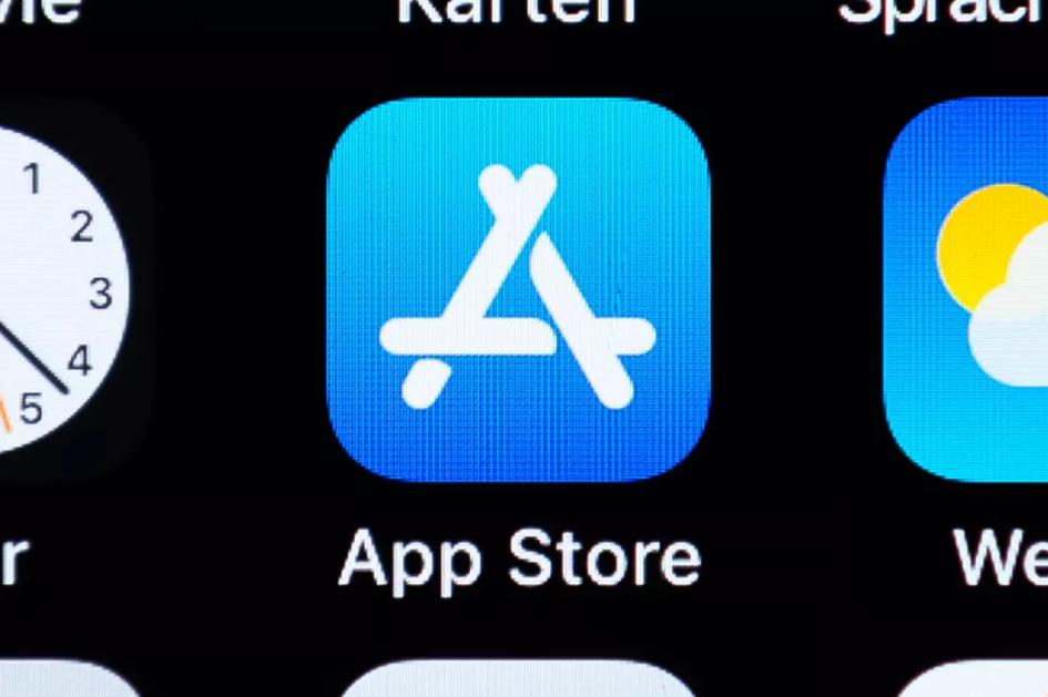 app store on screen