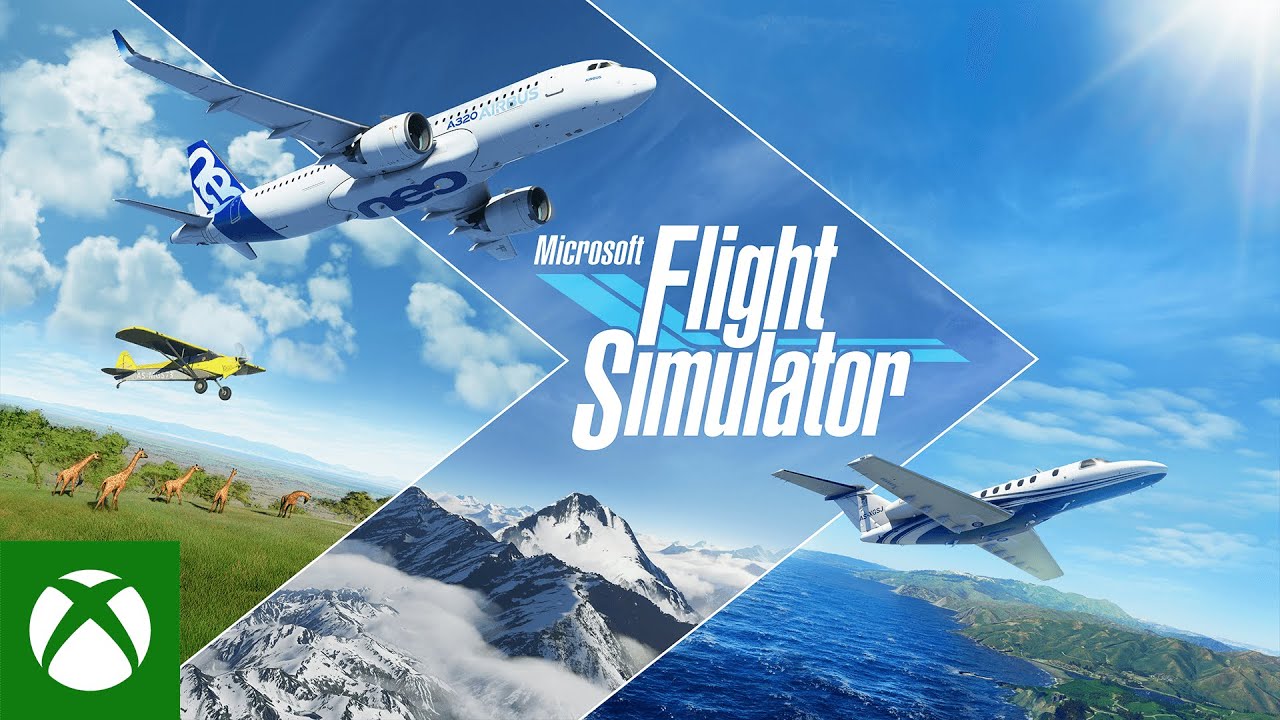 microsoft flight simulator cover image with xbox logo on bottom left