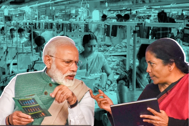 Prime Minister Narendra Modi & Finance Minister Nirmala Sitharaman.