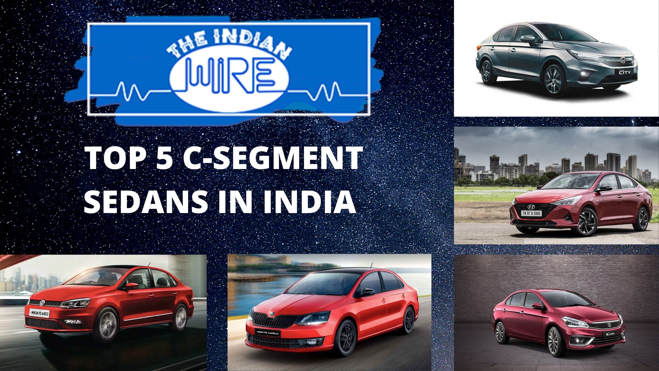 Top Five C-Segment Sedans In India