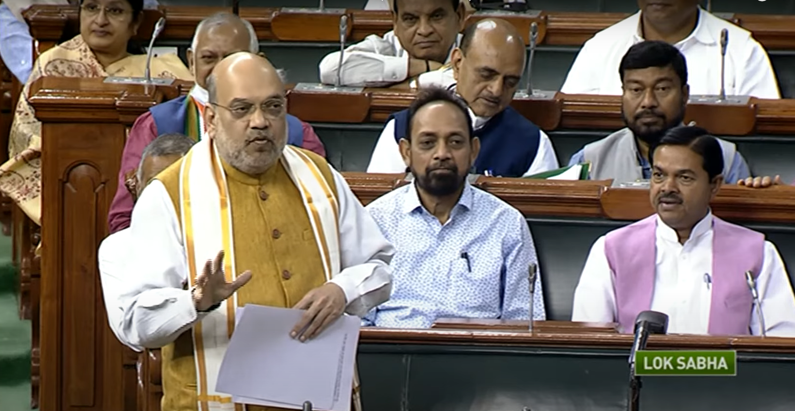 I do not get angry, my loud voice is a manufacturing defect: Home Minister Amit Shah in Lok Sabha.