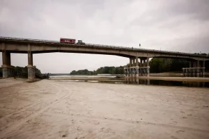 Worsening drought in five northern regions surrounding the Po River