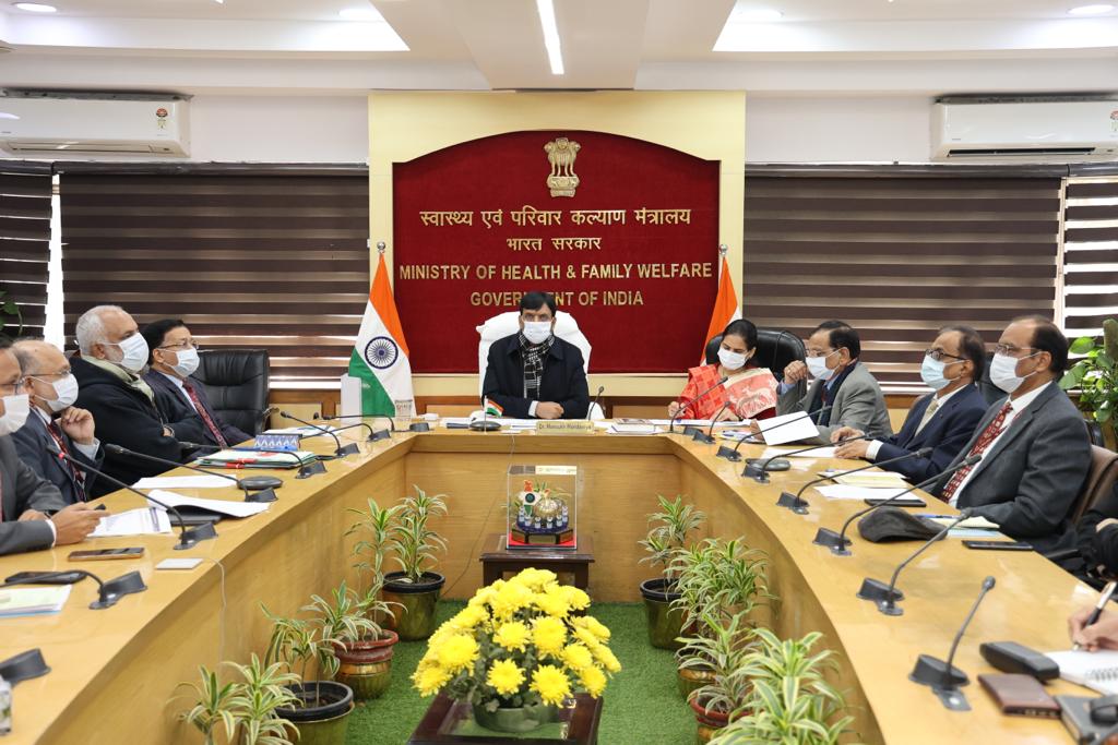 Health Minister Dr. Mansukh Mandaviya chairs meeting to review COVID-19 situation in India