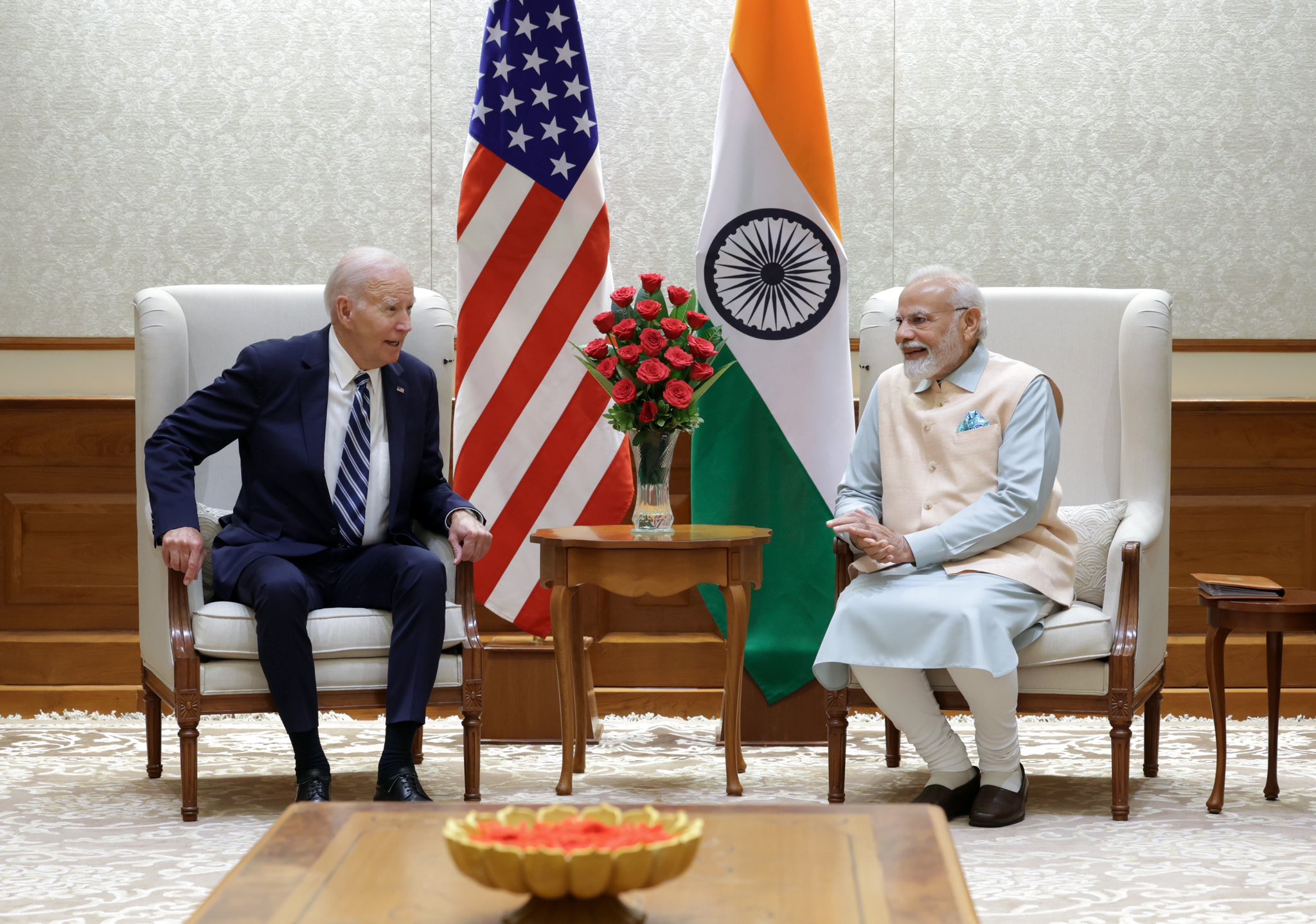 Prime Minister Narendra Modi holds bilateral meeting with US President Joe Biden