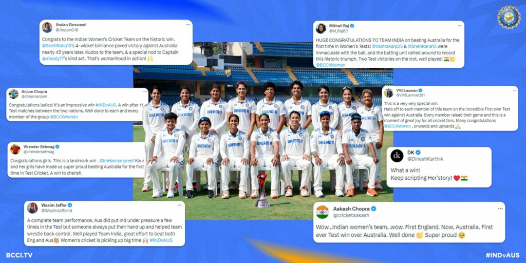 Official twitter handle of BCCI Women